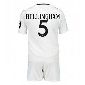 Real Madrid Jude Bellingham #5 Hemmakläder Barn 2024-25 Kortärmad (+ Korta byxor)